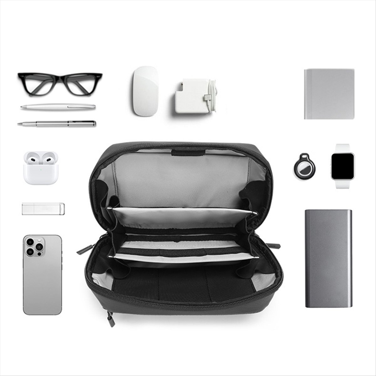 Tech Accessories Organizer Pouch - ☶ ❈ ＊ ♥ AC1579-Tas Teknologi