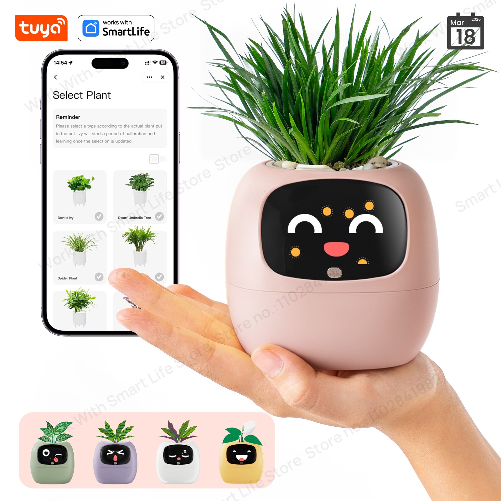 Tech Accessories Gifts - Robot Tanaman Pintar Tuya Ivy'Gen 2'