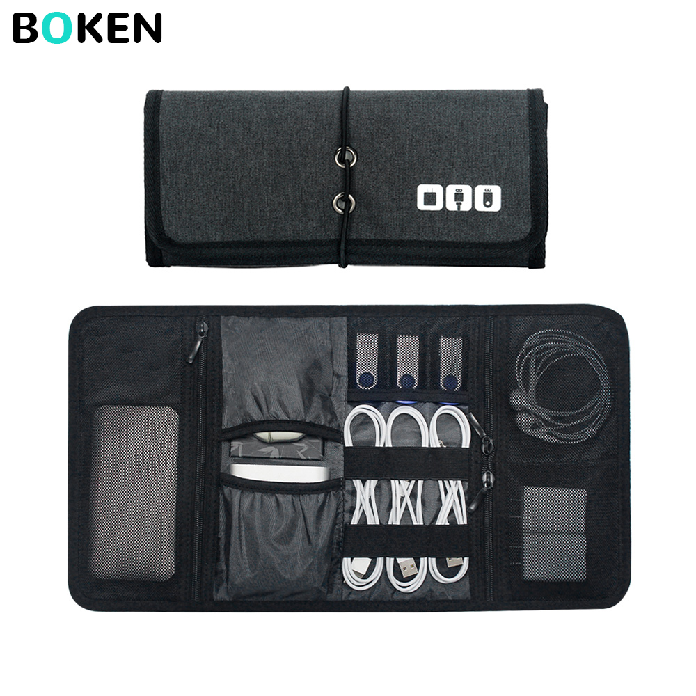 Tech Accessories Organizer Pouch - Tas Organizer Teknologi Tempat Penyimpanan Kabel
