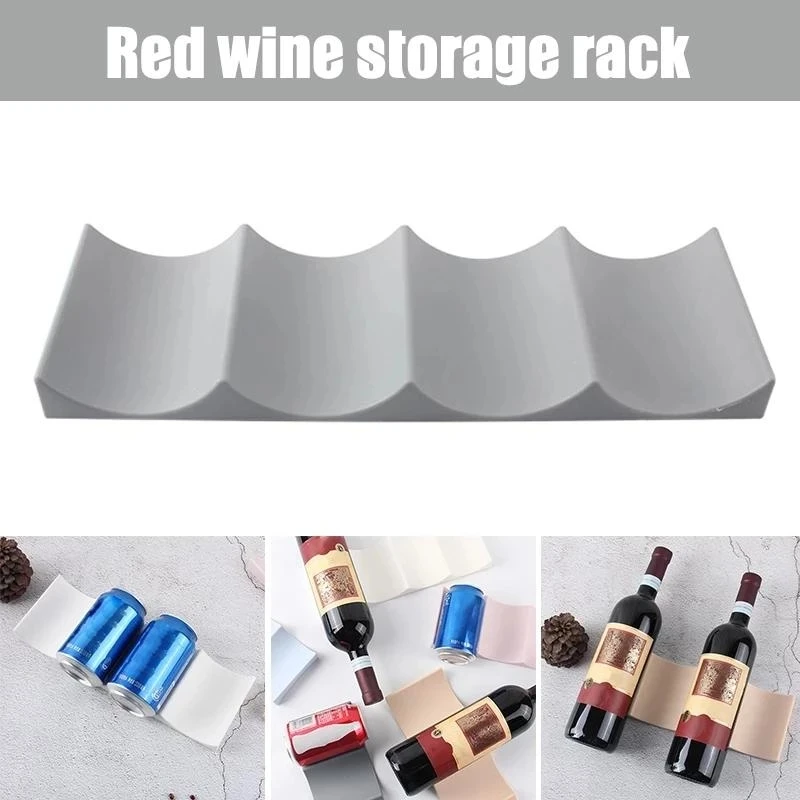 Tech Accessories Organizer - 1Pc Rak Botol Anggur yang Dapat