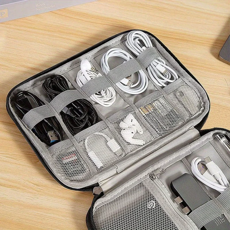 Tech Accessories Organizer Pouch - 1 Paket Tas Penyimpanan Aksesori Elektronik