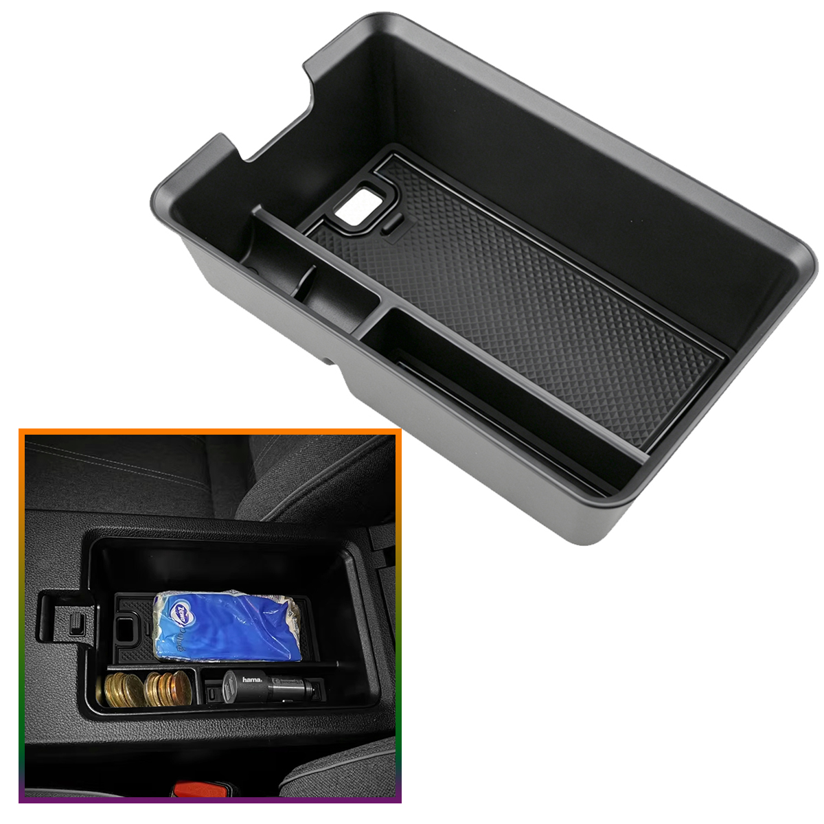 Tech Accessories Renault - Kotak Penyimpanan Sandaran Tangan untuk Renault