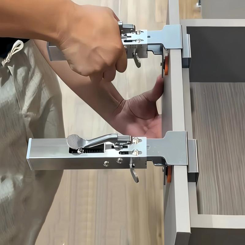 Tech Accessories Holder - Penjepit laci tekan cepat, Panel dapat