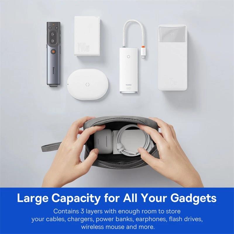 Tas Earphone Portabel Tahan Ai - Travel Cable Organizer ulasan dan harga