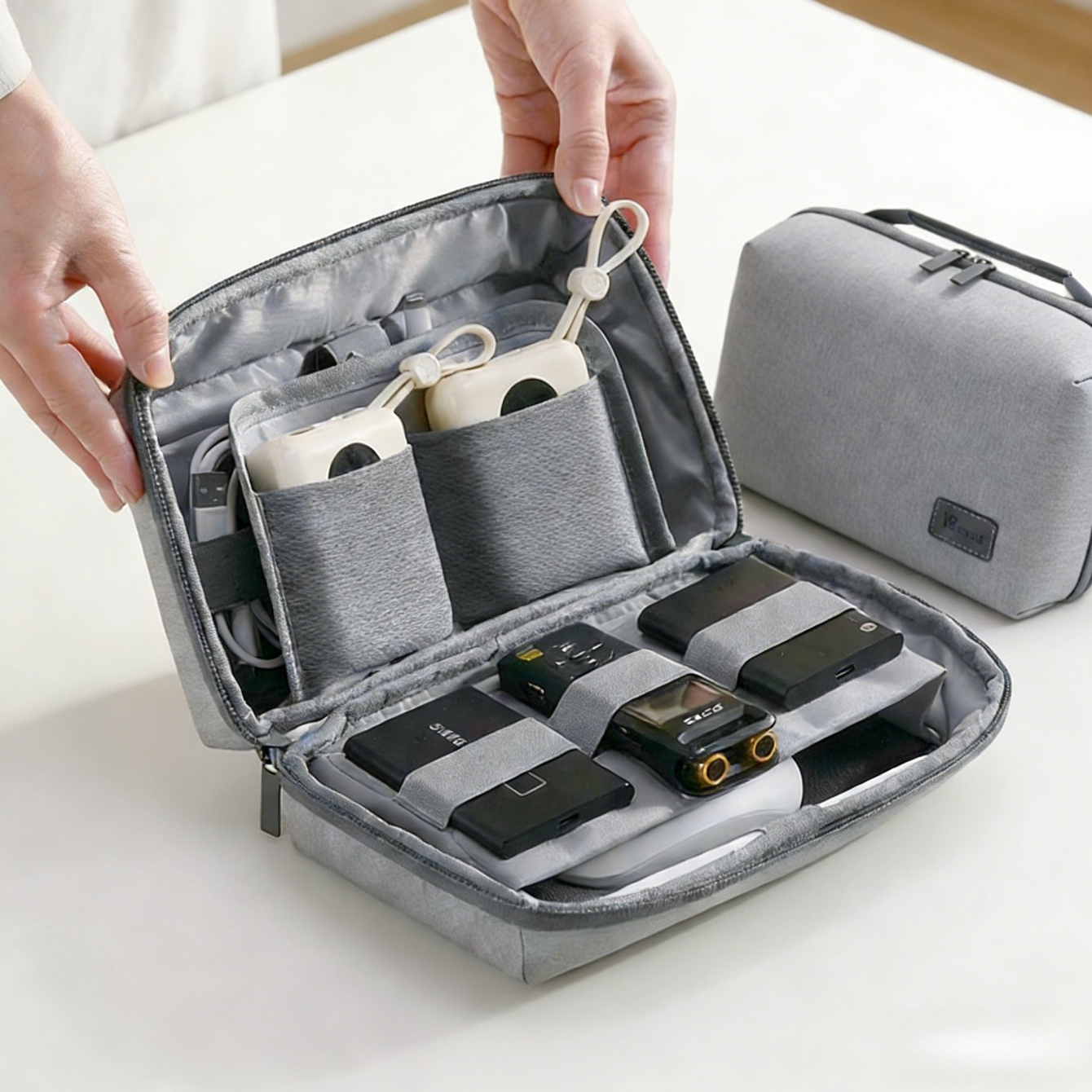 1 Buah Tas Travel Organizer El - Tech Accessories Organizer Pouch ulasan dan harga