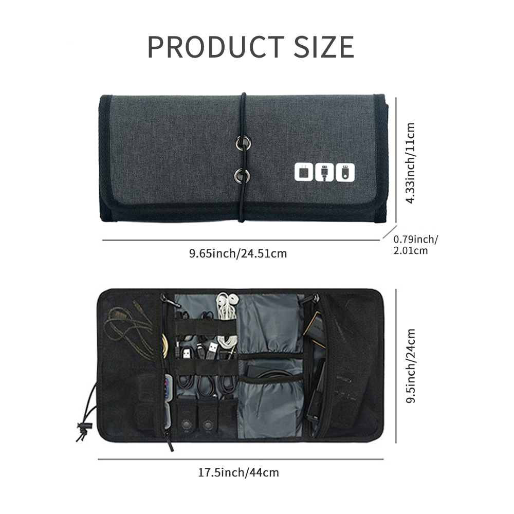Tas Penyimpanan Kabel Perjalan - Tech Accessories Organizer Pouch ulasan dan harga