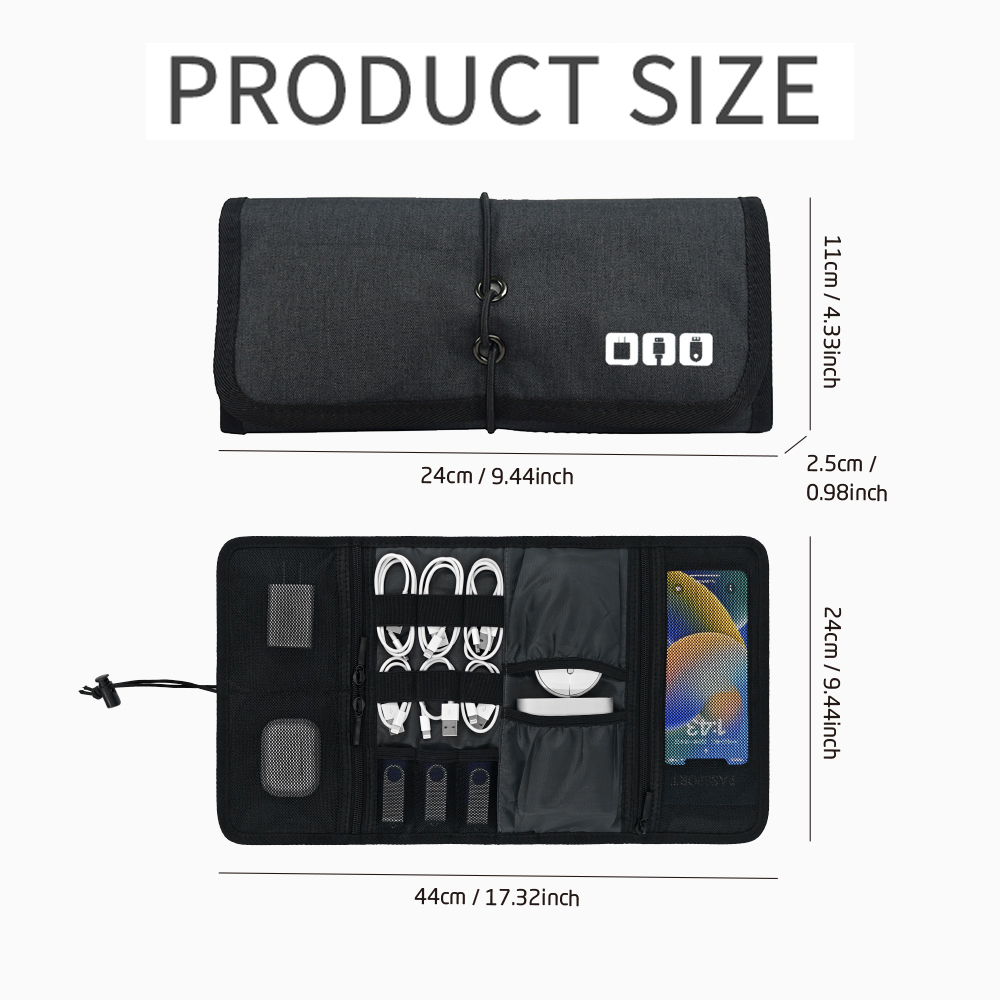 Tas Organizer Teknologi Tempat - Tech Accessories Organizer Pouch ulasan dan harga