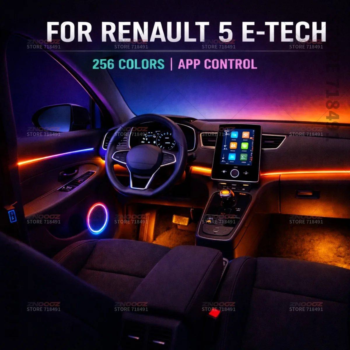 22in1 Lampu Interior Mobil RGB - Tech Accessories Renault ulasan dan harga