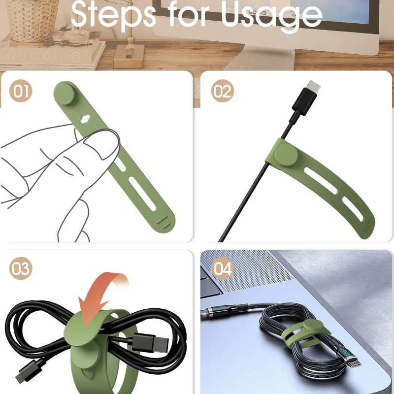 5/10 buah, pengatur kabel port - Travel Cable Organizer ulasan dan harga