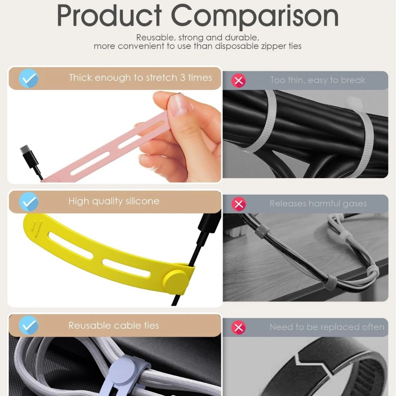 5/10 buah, pengatur kabel port - Travel Cable Organizer ulasan dan harga