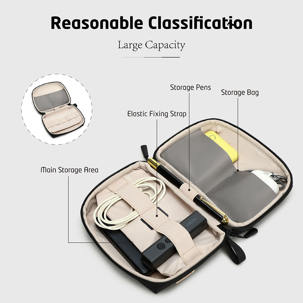 Tas Organizer Teknologi Berkap - Tech Accessories Organizer Pouch ulasan dan harga