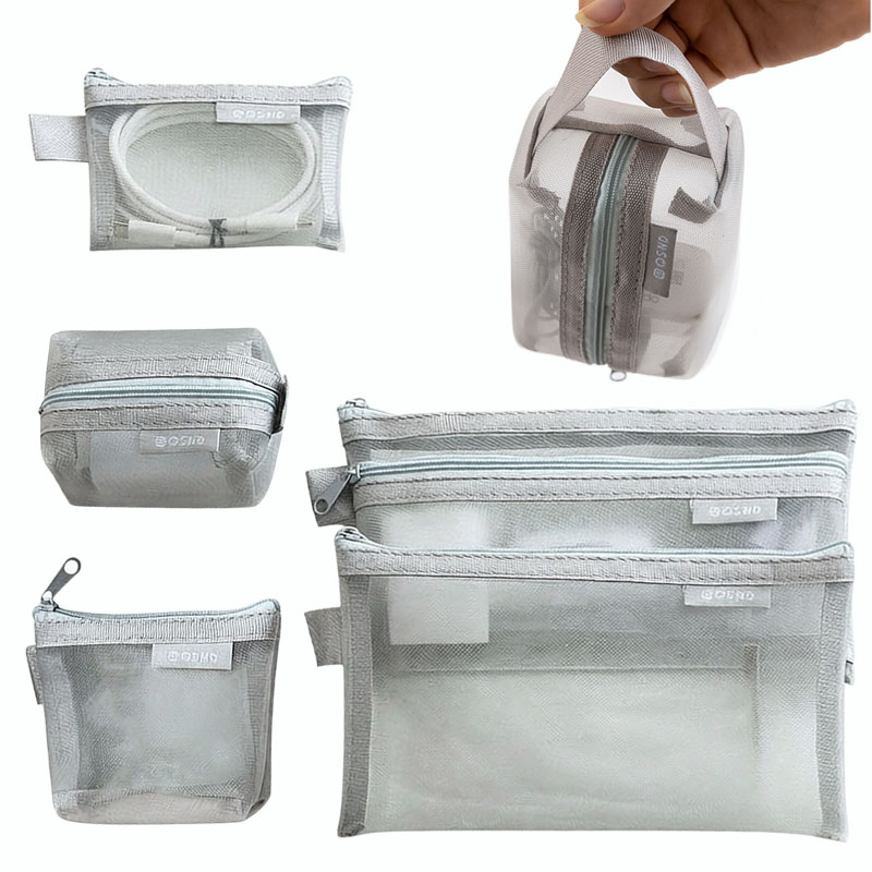 Tas Organizer Jaring Abu-abu – - Tech Accessories Organizer ulasan dan harga