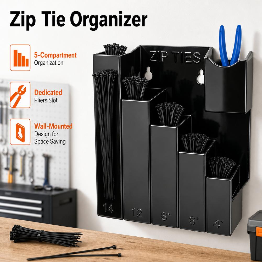 Rak Penyimpanan Kabel dengan 5 - Tech Accessories Holder ulasan dan harga